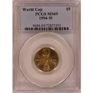 Modern Commemoratives --- World Cup Tournament 1994 -Gold- 5 Dollar