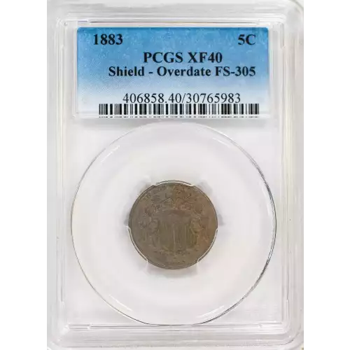 Nickel Five Cent Pieces-Shield 1866-1883