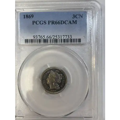 Nickel Three Cent Pieces 1865-1889