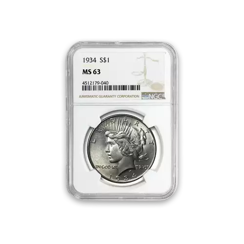 Peace Dollar (1922 - 1935) - PCGS - MS63