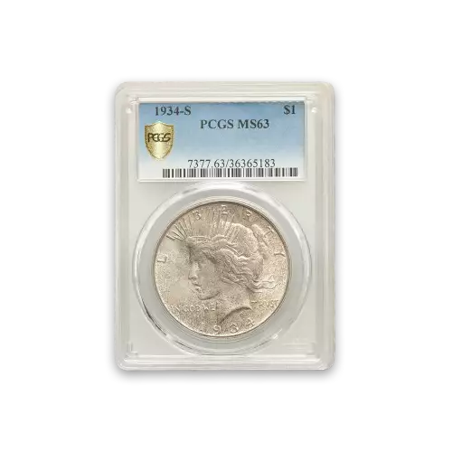 Peace Dollar (1922 - 1935) - PCGS - MS63