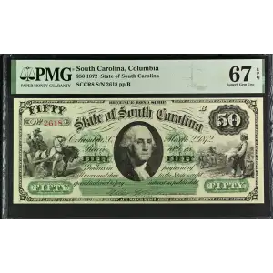 South Carolina, Columbia $20 1872 (2)