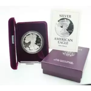 1993 P 1oz Silver Eagle  Proof - with Original Govt Packaging