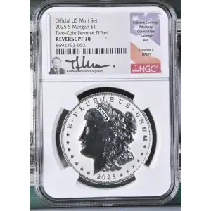 2025 S Two-Coin Reverse Pf Set Official US Mint Set (2)