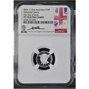 2024 1/10oz Helmeted Liberty First Day of Issue ULTRA CAMEO (2)