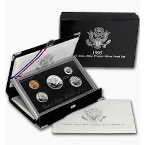 1996 s Proof Set - 5 Coins ($0.91 FV) Silver Premier - Set