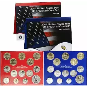 2014 Mint Set - 28 Piece P-D ($13.82 FV) - Set