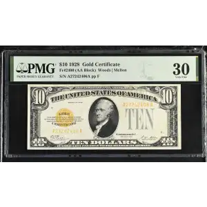 $10 1928 Gold Seal Small Size Gold Certificates 2400 (2)
