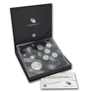 2013 Proof Silver Set - 8 Piece Limited Edition Silver ($2.85 FV) - Set