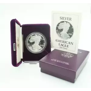 1989 S 1oz Silver Eagle  Proof - with Original Govt Packaging