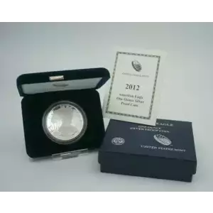 2012 W 1oz Silver Eagle  Proof - with Original Govt Packaging