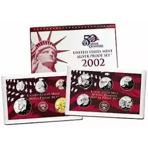 2002 Silver Proof Set - 10 Piece Silver ($2.91 FV) - Set