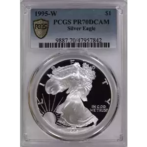 Rare 1995 W Silver Eagle DCAM 
Mintage of only 30,125
