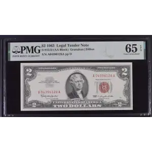 $2 1963 red seal. Small Legal Tender Notes 1513 (2)