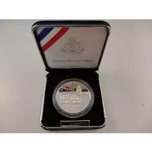 2001 Capitol Visitor Proof Silver Dollar - Box & COA