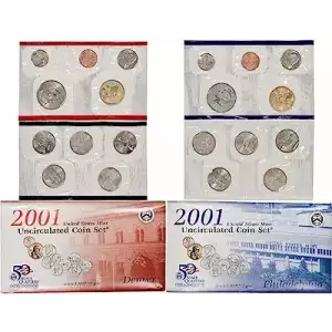 2001 Mint Set - 20 Piece P-D ($5.82 FV) - Set