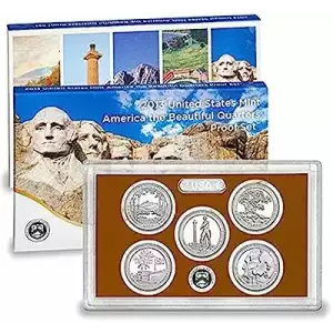 2013 Clad Quarter Proof Set - 5 Piece Quarter ($1.25 FV) - Set