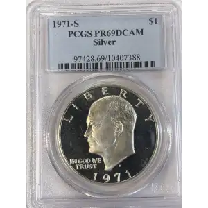 1971-S $1 Silver, DCAM
