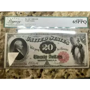 $20  Small Red, scalloped Legal Tender Issues 147