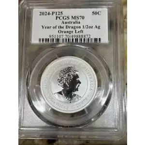 2024-P125 50C Year of the Dragon 1/2oz Ag Orange Left Ultra Breaks
