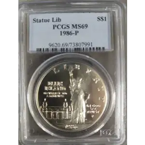 1986-P $1 Statue Of Liberty