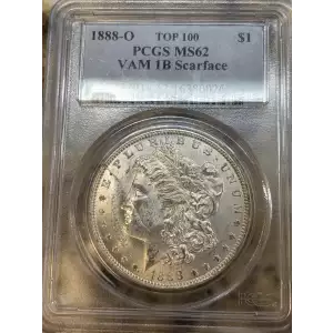 1888-O $1 VAM 1B Scarface TOP 100