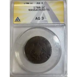 Post Colonial Issues -Massachusetts-Cent -copper