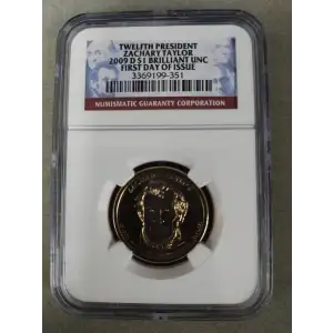 2009 D $1 ZACHARY TAYLOR TWELFTH PRESIDENT