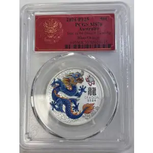 2024-P125 50C Year of the Dragon 1/2oz Ag Blue-Orange