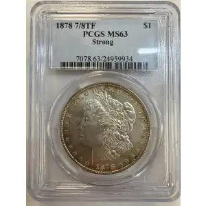 1878 7/8TF $1 Strong