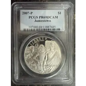2007-P $1 Jamestown, DCAM