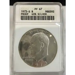 Eisenhower Silver Dollar (1971-1978) - 40% Silver