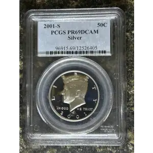2001-S 50C Silver, DCAM
