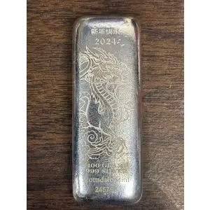 100 Gram Scottsdale Silver Dragon