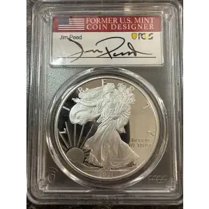 2021-W $1 Silver Eagle - Type 1 Advanced Release Jim Peed Signature, DCAM