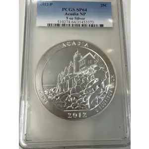 2012-P 25C Acadia NP 5 oz Silver