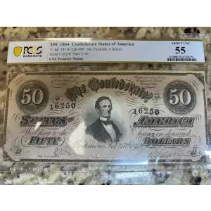 $50   Issues of the Confederate States of America CS-66