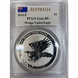2014-P $1 Wedge Tailed Eagle Mercanti Signature