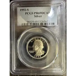 1992-S 25C Silver, DCAM