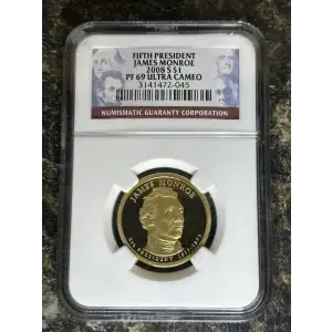 2008 JAMES MONROE FIFTH PRESIDENT ULTRA CAMEO
