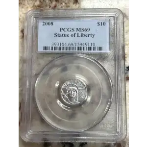 2008 $10 Statue of Liberty