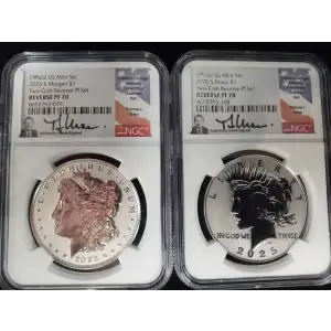 2025 S Two-Coin Reverse Pf Set Official US Mint Set