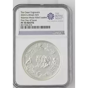 2024 2oz Waterloo Medal Allied Leaders-FDOI The Great Engravers MATTE (2)