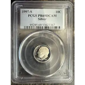 1997-S 10C Silver, DCAM