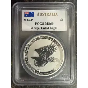 2014-P $1 Wedge Tailed Eagle Mercanti Signature