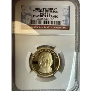 2007 THOMAS JEFFERSON THIRD PRESIDENT ULTRA CAMEO