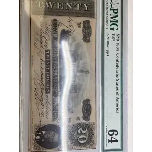 $20   Issues of the Confederate States of America CS-67