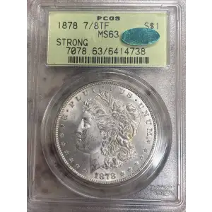 1878 7/8TF $1 Strong
