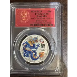 2024-P125 50C Year of the Dragon 1/2oz Ag Blue-Orange
