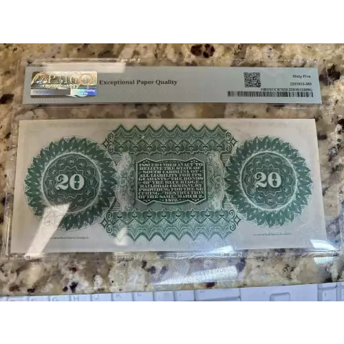South Carolina, Columbia $20 1872 (2)